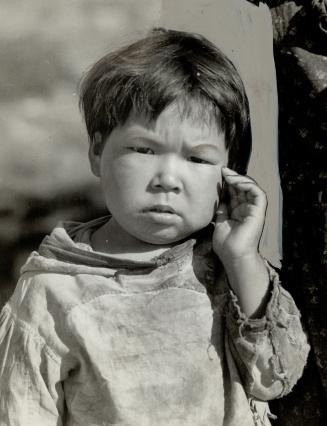 Eskimo child, Are 200 families, with 5,000 square miles of barren land, have as [Incomplete]