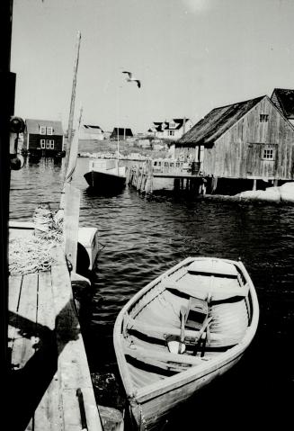No place in Canada has been painted and photographed as much as Novas Scotia's Peggy's Cove with its teetering wharves, weathered wooden fish sheds and dories bobbing at the docks