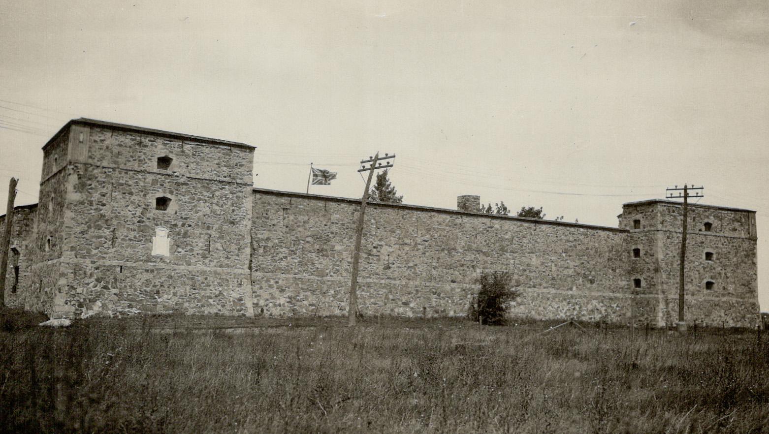 Fort Chambly Quebec view of outside west wall looking east