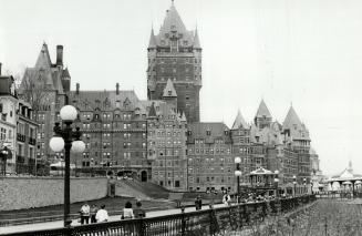 Chateau Frontenac spires add to town's medieval air