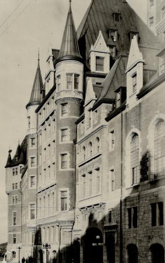 Medieval architecture a feature of the Chateau Frontenac, Quebec