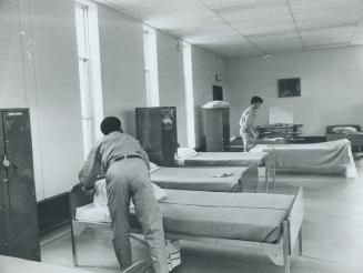 Ontario Training Centre - Brampton Making beds in dormatorie's