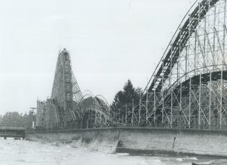 The comet: Crystal Beach's 70-second, 104 kph roller coaster was dismantled and sold in 1990