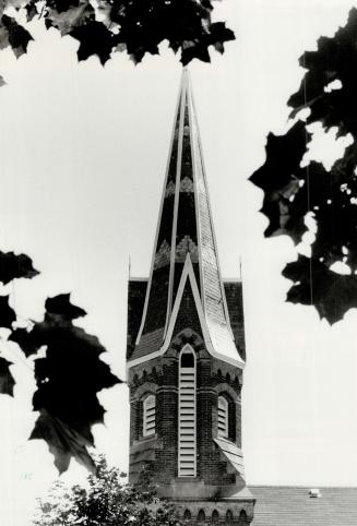 Landmark: The spire of St. Francis de Sales Church, at 76 Church St., was an early landmark in Pickering Village. It was built around 1871. The village was originally known as Duffin's Creek