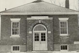 The new school, few yards to the rear of the old one, is pictured in (2)