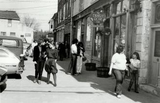 Bustling Mill St.: Elora's main street once housed a lumber yard, a feed store and a chicken processing plant. Now it's a haven for shoppers and sightseers