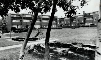 Image shows housing units.