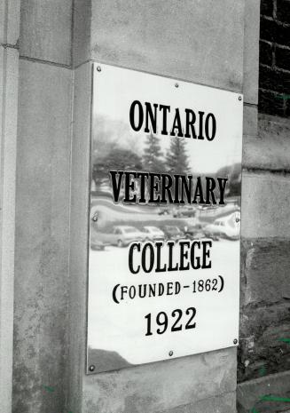 Ontario Veterinary College (founded-1862) 1922