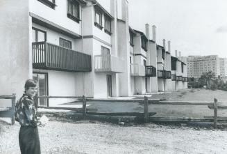 Image shows Heritage Hill townhouses at to Leslie Street the corner of Sheppard Avenue East in …