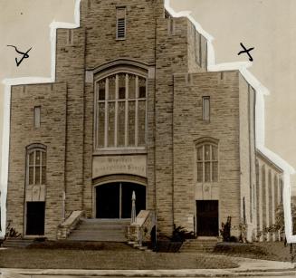 Church on Auction Block, Following a breach in the ranks of the congregation, Westdale Presbyterian church, Hamilton, shown Above, has been seized und(...)