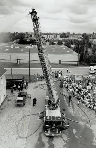 False, But fun alarm, It was only a demonstration, but hundreds of kids saw the North York Fire Department in action at its training facilities on Old(...)