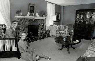 Home comfort: William and Margaret Walker, in living room of 1812 house, were determined it would be a home, not a museum