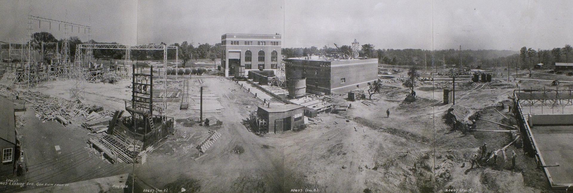 Image shows a hydro power station.