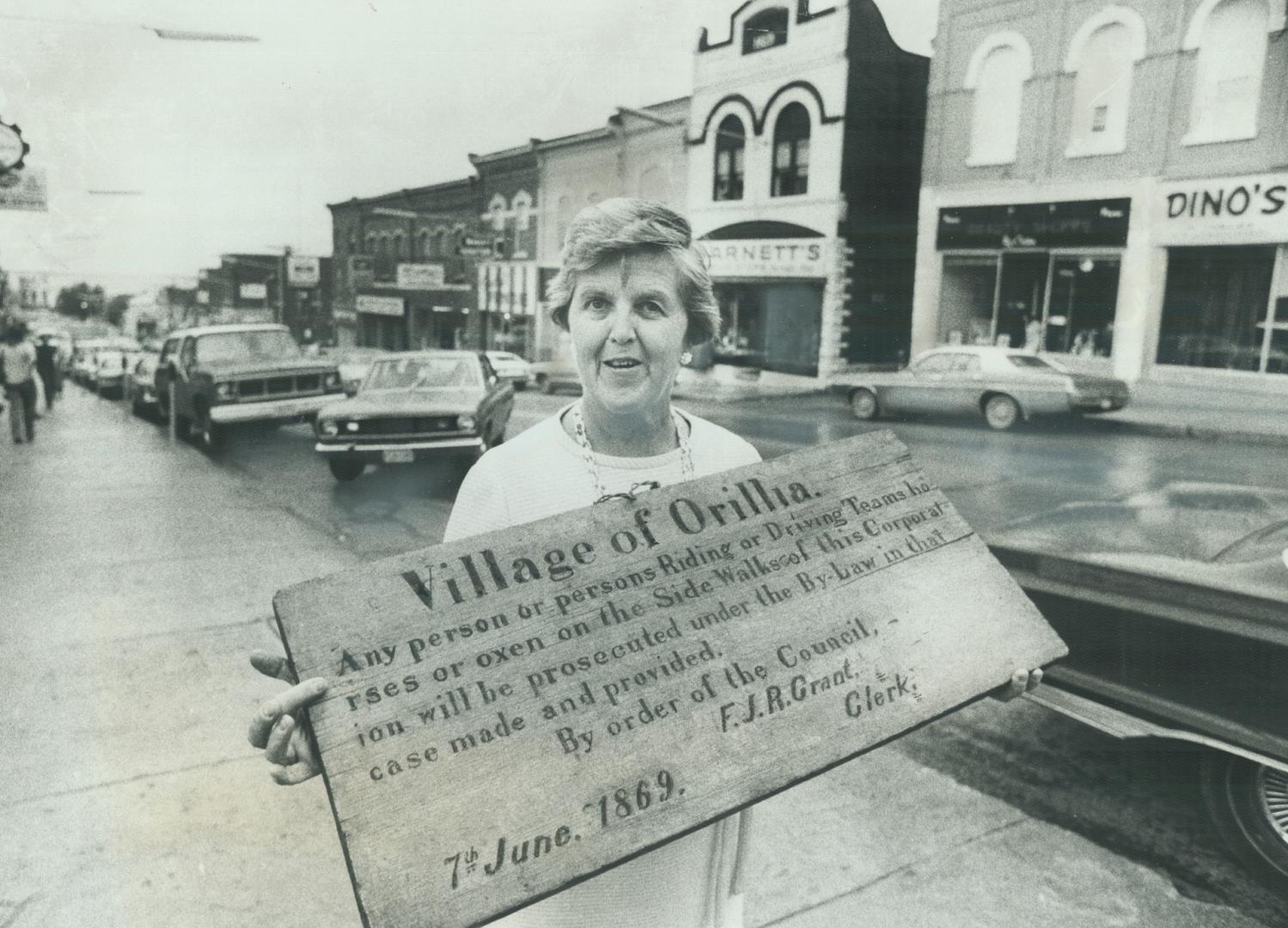 The past lives on in Orillia - and not just in the old sign that insurance agent Sue Mulcahy displays in the town's main street. The massive reserve t(...)