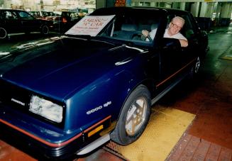 End of the line. The last Pontiac 6000 made by General Motors of Canada at its Oshawa plant is driven off the line yesterday by TomYoung, 61, who will(...)