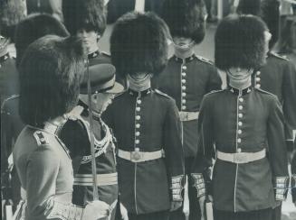 Guard of Honor is inspected by Governor General Vanier prior to his reading of the Speech from the Throne at opening of 25th parliament. The 3,500-wor(...)