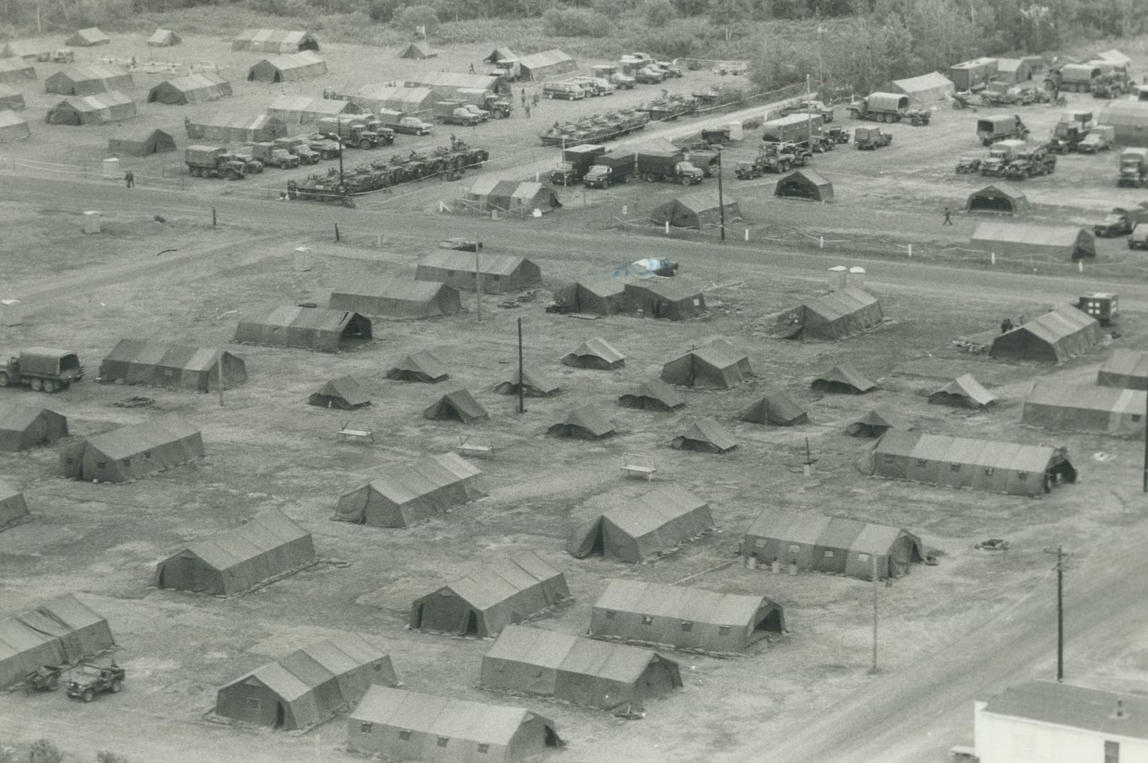 Air view of the camp Petawawa, Ont