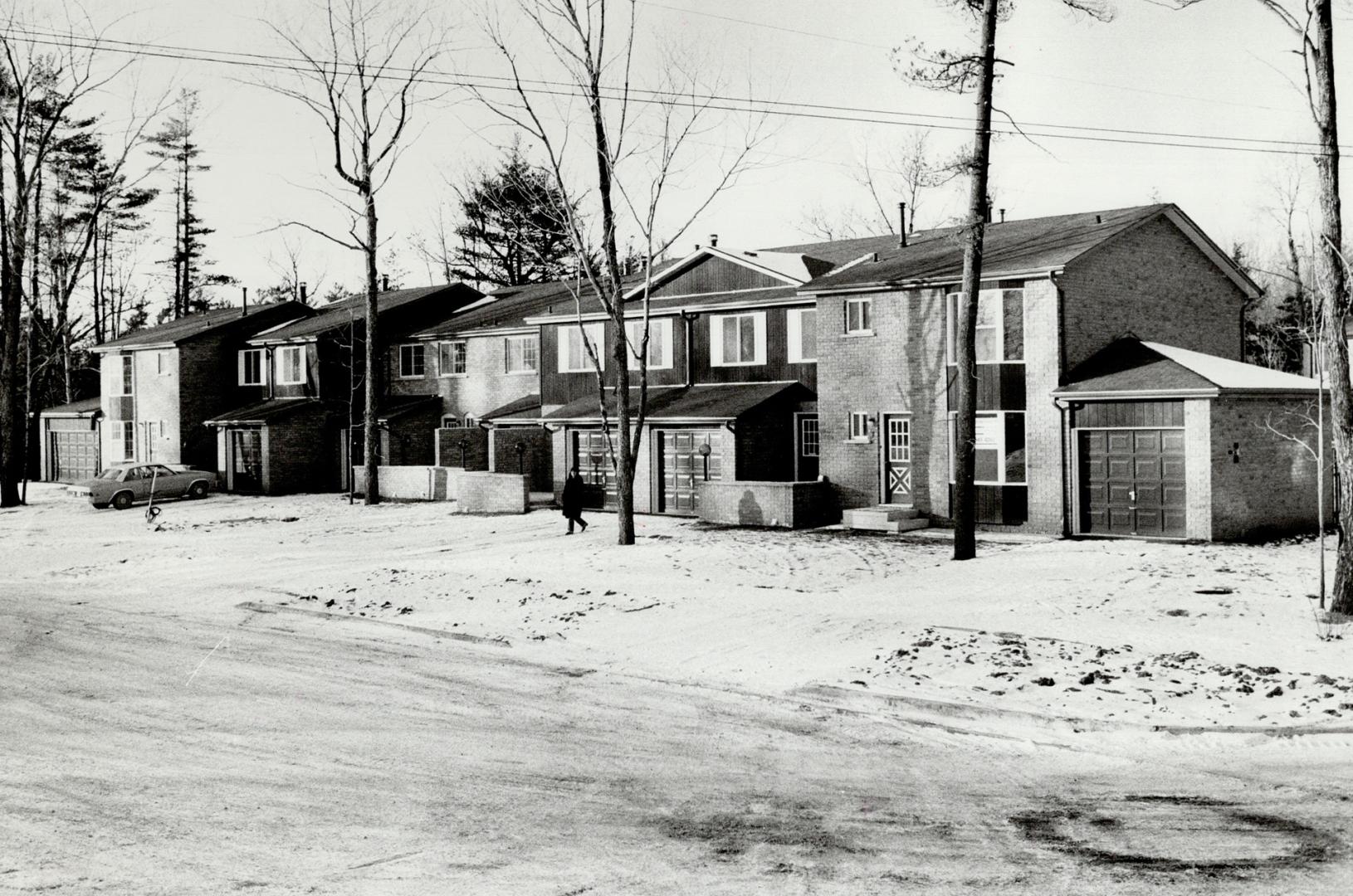 Three-bedroom townshouses in 16-unit Van Allen Woods project cost from $66,900 to $69,900