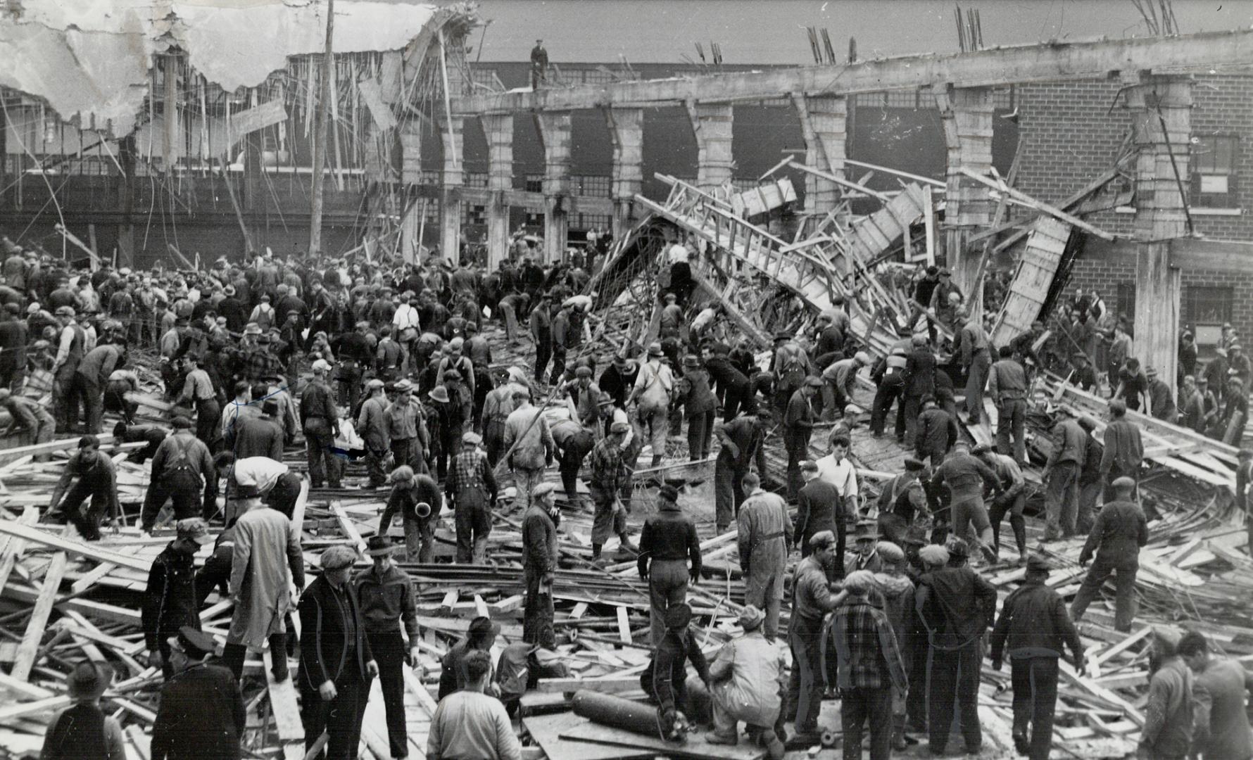 Minutes after Welland plant collapse workers were digging frantically to rescue mates