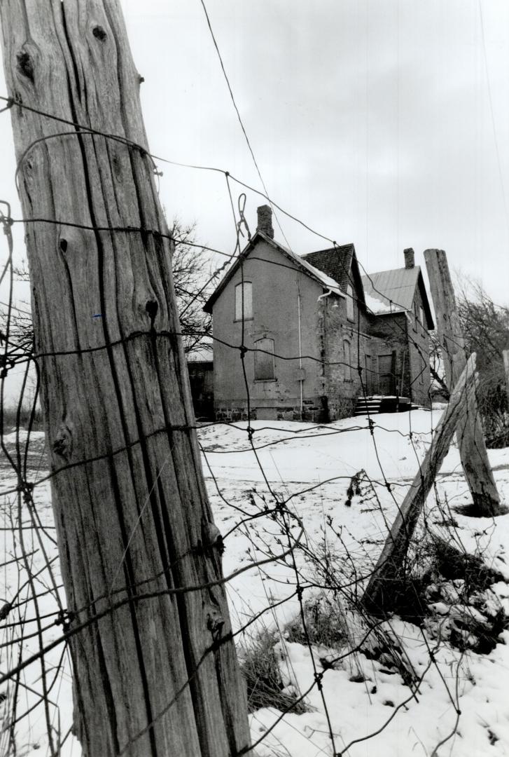 Abandoned: Half forgotten harnlets and farms dot the Seaton countryside, as a reminder of families uprooted in the past