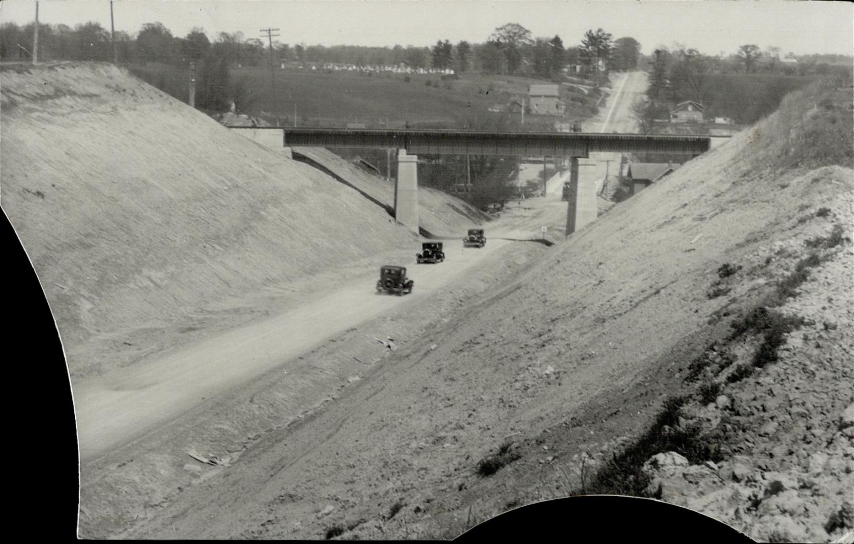 The huge clay cut at Wood bridge, Ont