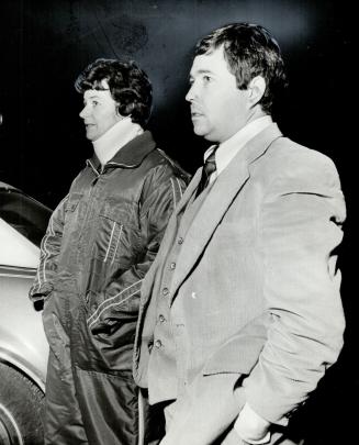 Betty Foster and lawyer John Gorman outside Midland commune