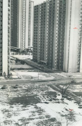 A decision whether three more towers should be built on this vacant lot in St