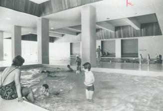 Swimming pool is only one of the amenities at Cresent Town that makes life pleasant for residents