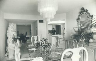 The dining area in each suite is spacious and airy and kitchen with top of the line appliances flows into the dining area