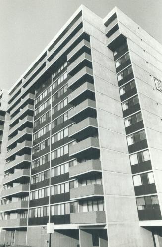 The balconies in The Baymills are larger than in comparable condominium buildings and the railings are low maintenance finished concrete rather than wrought iron which would need constant painting