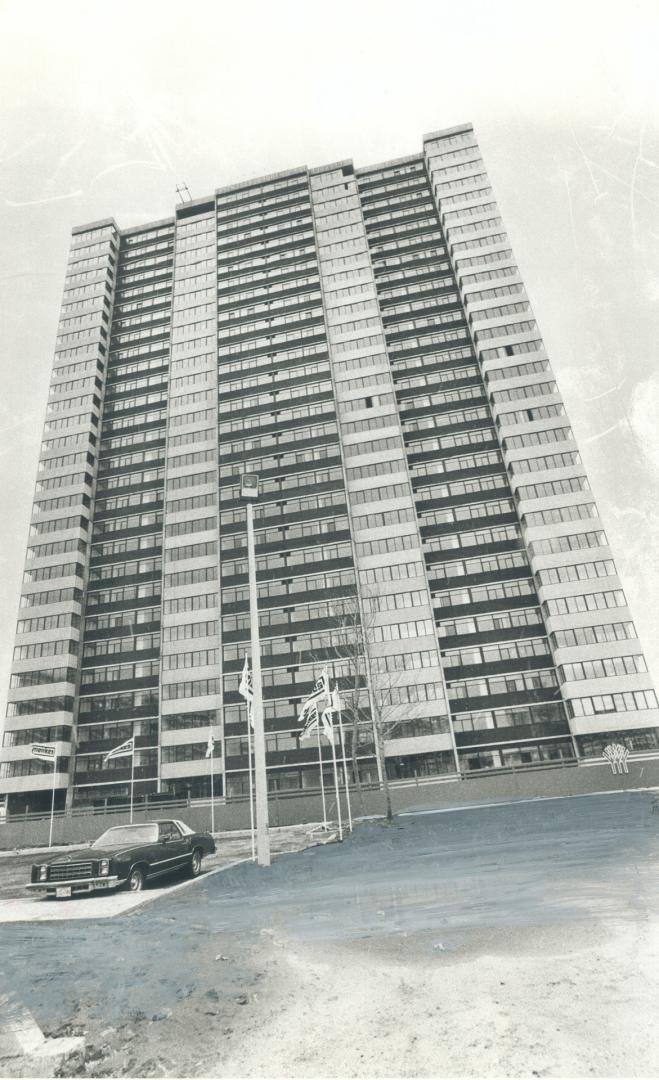 Forest Hills condominium is a collection of white buildings on Bathurst St