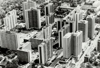High density: Toronto's St. James Town is but one example of the harsh reality of today's housing market