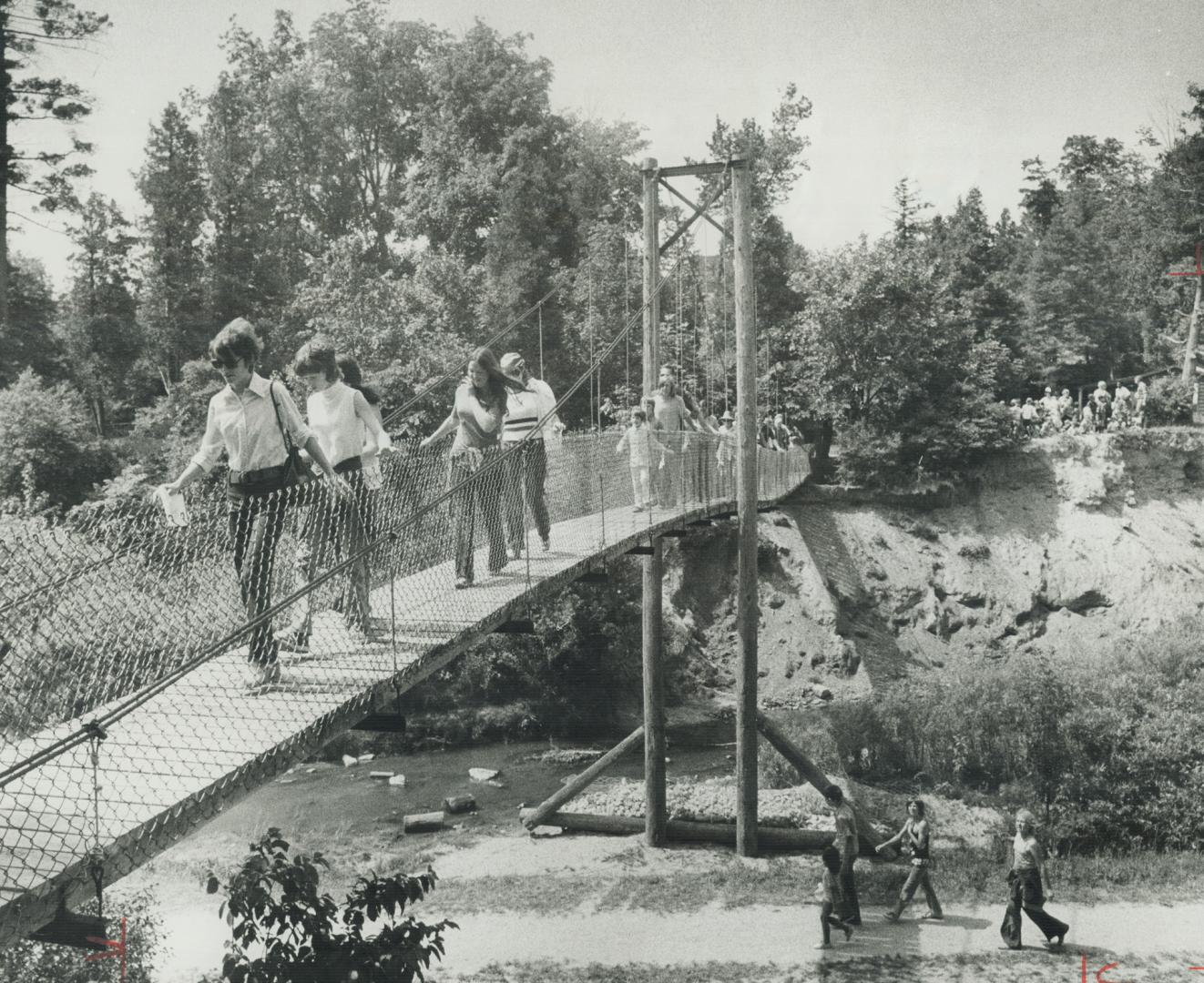 Downsview students bridge a gully