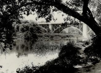 Bloor Street West, bridge over Humber River, Toronto, Ontario.