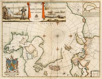 A map of the North-Pole and the parts adioining