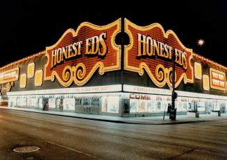 Schlock city: Honest Ed's the lightbulb encrusted landmark at Bathurst and Bloor where you can buy tack for less