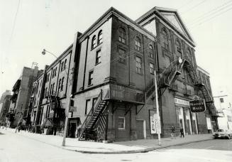 Hall of memories: For John J. Withrow (inset), old Massey Hall has many memories. His grandfather was founder and first president, his father was manager for 22 years