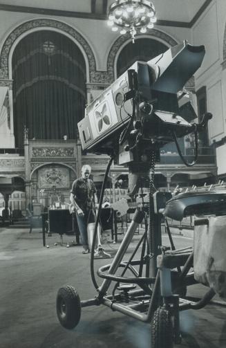 First television coverage of presentation of Ontario's provincial budget occurred today as TV cameras were put on floor at Queen's Park. Provincial Tr(...)