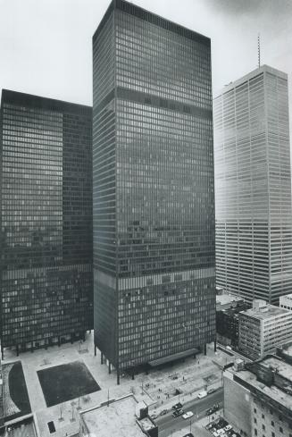 Keeping it simple: Among the more famous works by architect Mies van der Rohe, far left, are the Toronto-Dominion Centre, top, and his stainless steel and leather Barcelona chair
