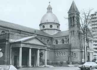 Our Lady of Lourdes Church, built in 1886 at the north of Sherbourne St