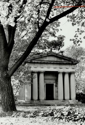 The Cox mausoleum in Mount Pleasant Cemetery