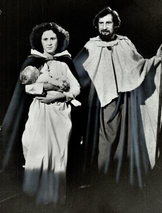 Mary, Joseph and the infant Christ: By tradition, actors in the pageant remain anonymous
