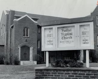 Bethel Baptist Church, Millwood Road, southwest corner of Whitewood Road, Toronto, Ontario. Ima ...
