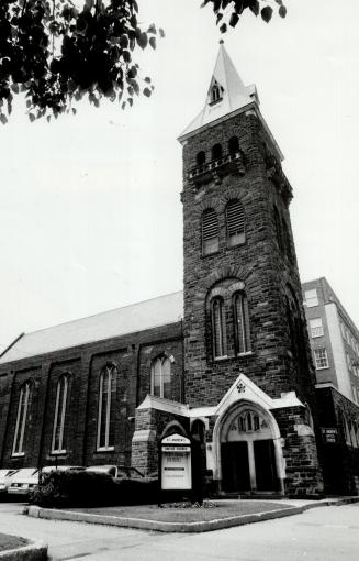 New for old: Historic St. Andrew's United Church (inset) on Bloor St. E., has been replaced by the new St. Andrew's