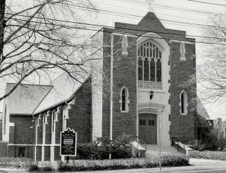 St. James-Bond United Church, Avenue Road, southwest corner of Willowbank Boulevard, Toronto, O ...