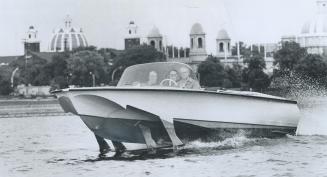 From Russia with speed, One of the highlights of the boat show which opened yesterday adjacent to Ontario Place on the waterfront is this Russian hydrofoil shown here in Toronto harbor