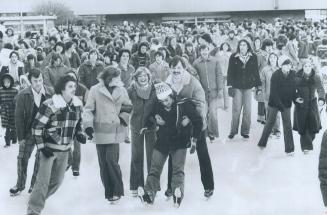 All rinks across Metro are filled these days with skaters, but City Hall rink is favorite