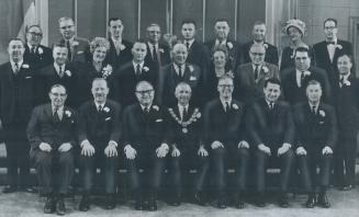 Members of Metro Council at inaugural meeting yesterday