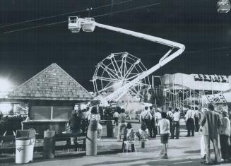 This cable car, where pleasure-seekers at the CNE can get a bird's-eye view of all the fun of Canada's largest exhibition 