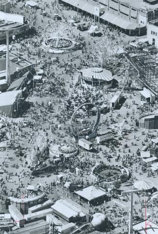 The midway at the Canadian National Exhibition